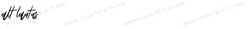 alt lautus字体转换